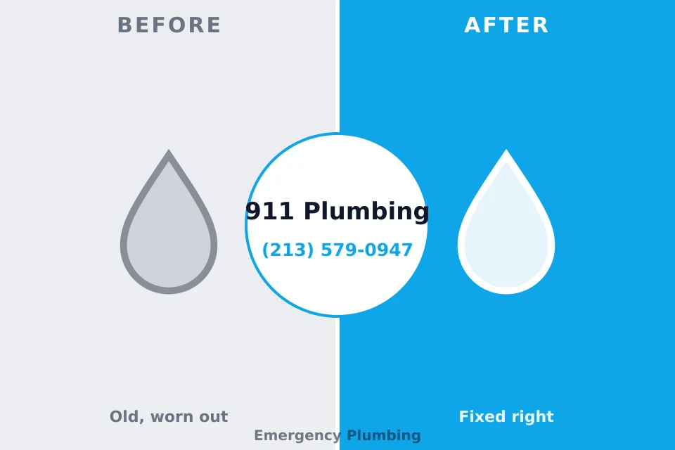 Before and after: plumbing company Levelland, TX